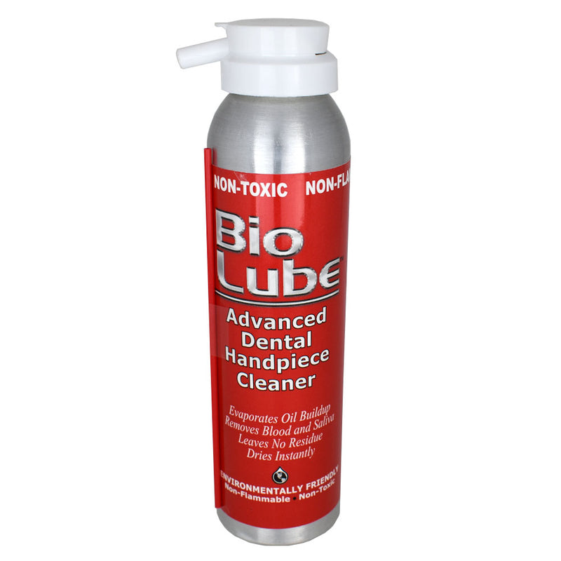 Shop online for the veterinary dental Bio Lube™ Handpiece Cleaner (7 oz), which is an aerosol spray that eliminates residue caused by traditional lubrication.