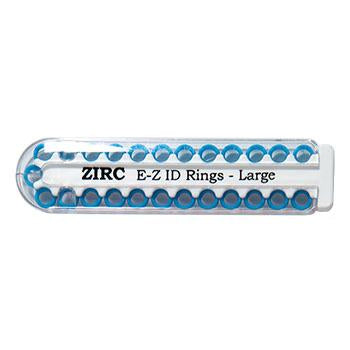 Shop online at Serona for the veterinary dental Zirc EZ ID Ring Pack (25/pkg), which is autoclavable. Available for purchase online in a variety of colours.