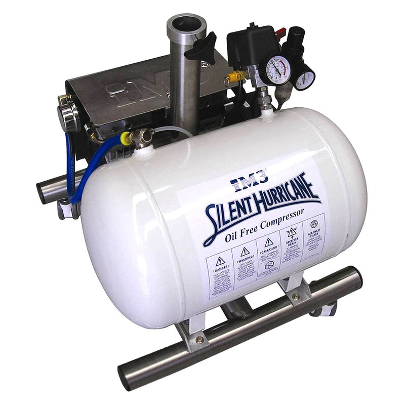 Shop online for the veterinary dental iM3 Silent Hurricane Compressor, which comes mounted on a stainless steel mobile stand with large diameter hospital grade casters. 