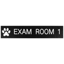 Office Sign: EXAM ROOM with Paw ID Sign