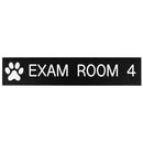 Office Sign: EXAM ROOM with Paw ID Sign