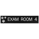 Office Sign: EXAM ROOM with 3 Paws ID Sign