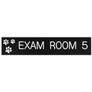 Office Sign: EXAM ROOM with 3 Paws ID Sign