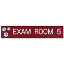 Office Sign: EXAM ROOM with 3 Paws ID Sign