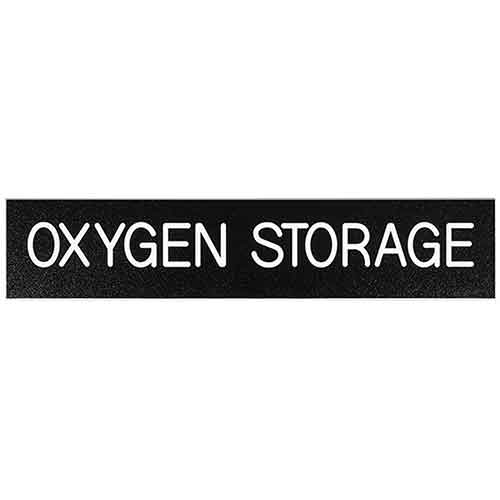 Office Sign: OXYGEN STORAGE Room ID Sign