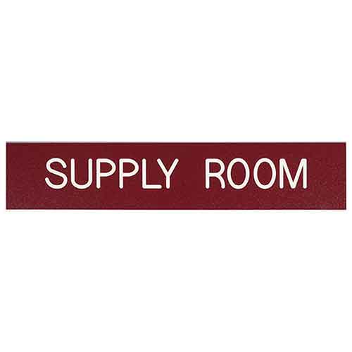 Office Sign: SUPPLY ROOM ID Sign