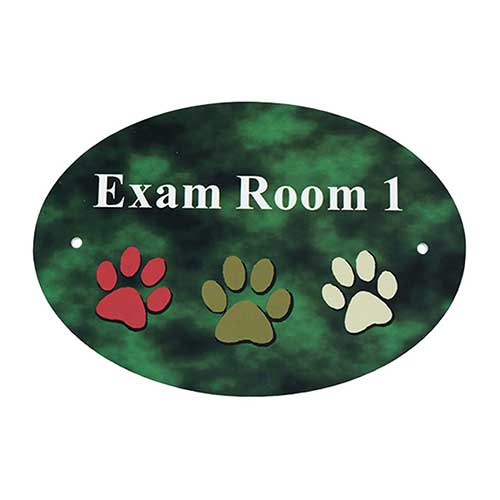 Office Sign: EXAM ROOM ID Sublimation Sign
