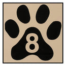 Office Sign: Room ID Sign (Paw)