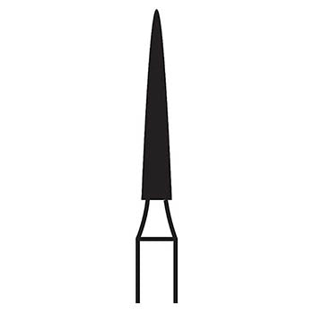 Shop online at Serona.ca for the veterinary dental Brasseler FG 30011 Flame Finishing Diamond Bur in head sizes 12, 18, as well as 20 (shank size is 19 mm).