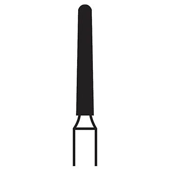 Shop online at Serona.ca for the veterinary dental Brasseler FG 856 Round-End Tapered Diamond Bur with head sizes 12, 14, 16, 18, 21, & 25 (shank size 19mm).