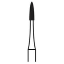 Shop online at Serona.ca for the veterinary dental Brasseler FG 889 Flame Diamond Bur with head sizes of 9, as well as 10 and has a shank size of 19 mm.