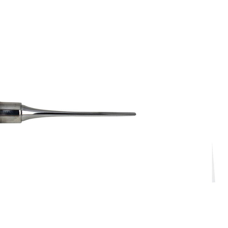 Shop online for the veterinary dental Cislak 1.8mm Straight Feline Elevator. The fin tip is useful for extraction in small places. Available in XS and REG.