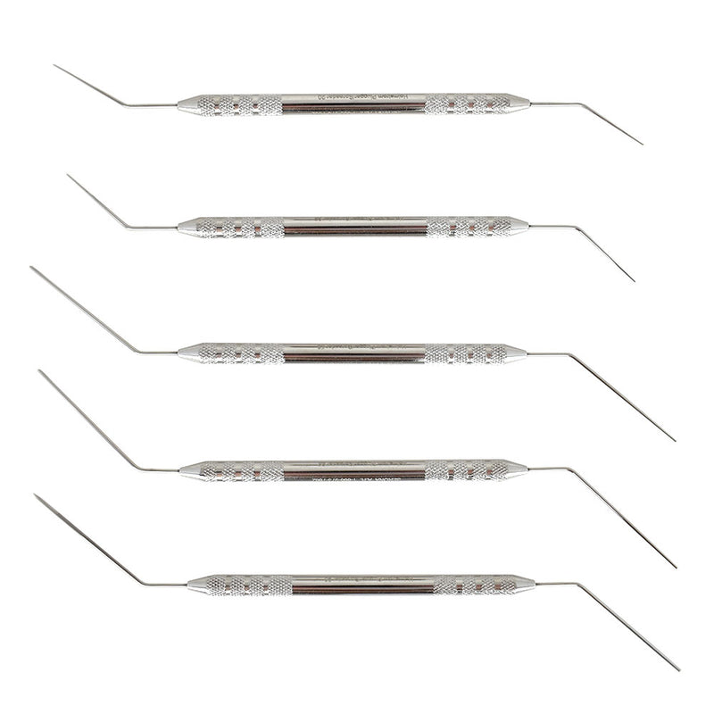 Veterinary dental Holmstrom Double-Ended Plugger/Spreader Set (5 pieces). Made from stainless steel & available for purchase at Serona.ca
