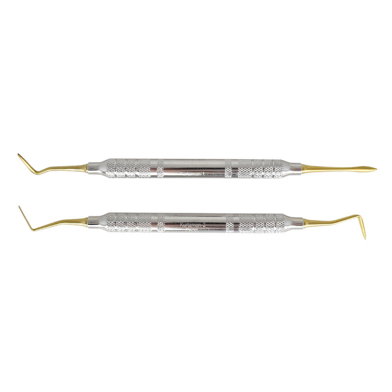 Shop online for the veterinary dental set of Cislak Double-Ended Kurtzman Periotomes, which are crafted from stainless steel & available for sale at Serona.
