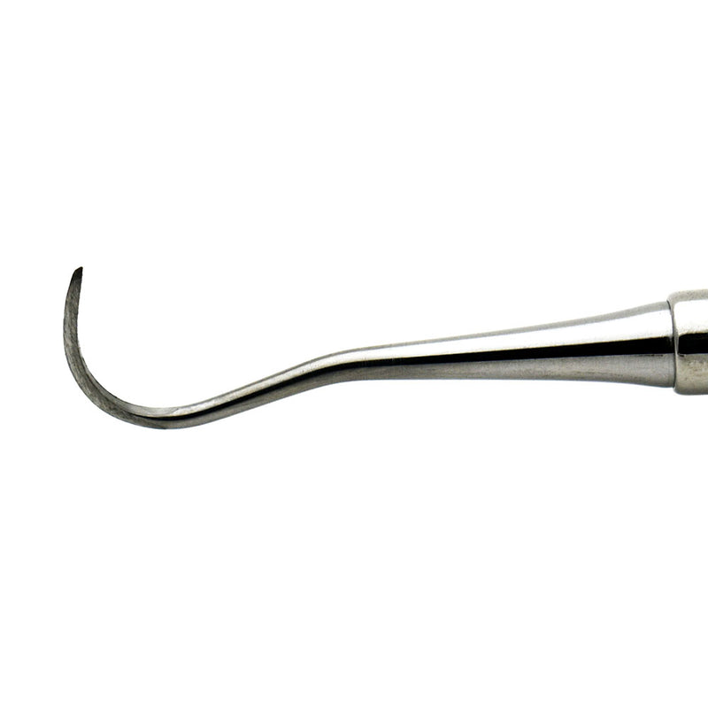 Veterinary dental Cislak P15 Double-Ended Sickle/Hoe Scaler (H5/H48), in stainless steel.