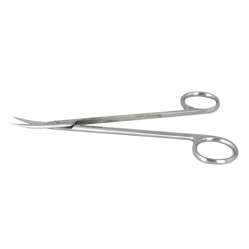 Veterinary dental Cislak Kelly Curved Scissor (premium version), in stainless steel. Measurement: 6.25"/16.0cm.