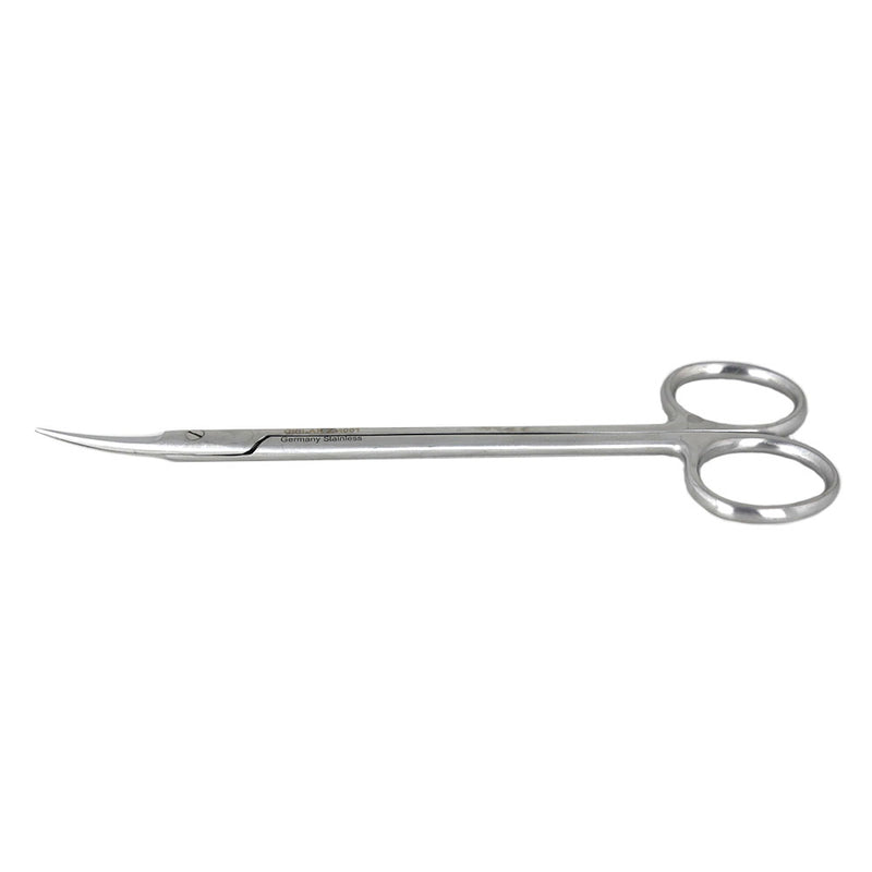 Veterinary dental Cislak Kelly Curved Scissor (premium version), in stainless steel. Measurement: 6.25"/16.0cm.
