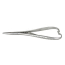 Veterinary dental Cislak Mathieu Needle Holder. Available for purchase in stainless steel & tungsten carbide. Measurement: 5.50"/14.0cm.