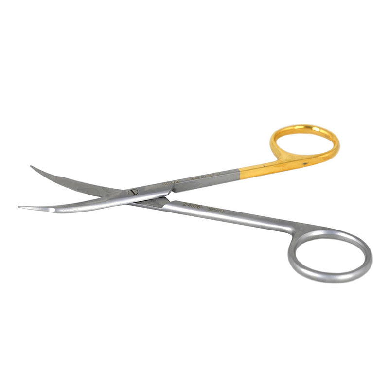Shop online for the veterinary dental Cislak Goldman-Fox Curved Scissor (Super-Cut). Available in a regular or a comfortable fit. Measurement: 5.0"/12.50cm.
