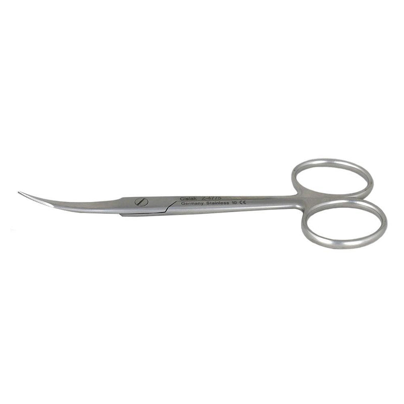 Shop online for the veterinary dental Cislak Goldman-Fox Scissors Curved and Serrated, crafted from stainless steel and available for purchase at Serona.ca