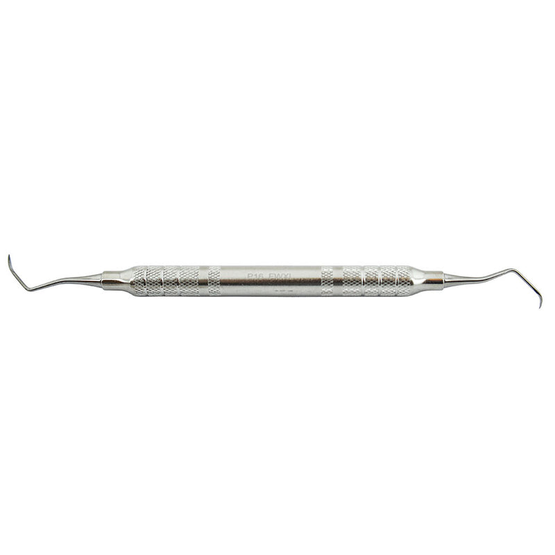 Veterinary dental Cislak P16 double-ended sickle scaler (N-135), in stainless steel.