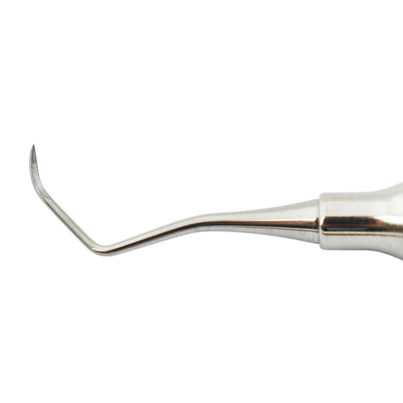 Veterinary dental Cislak P16 double-ended sickle scaler (N-135), in stainless steel.