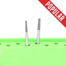 Shop online at Serona.ca for the veterinary dental Brasseler FG Long Flat-End Taper Cross-Cut Fissure Surgical Burs, which are available in various head sizes.