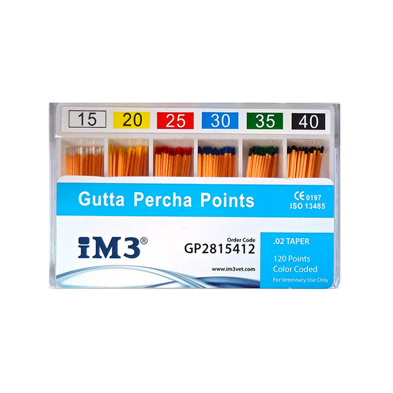 Gutta Percha Points - 28mm - ISO 15-40 - 120pcs