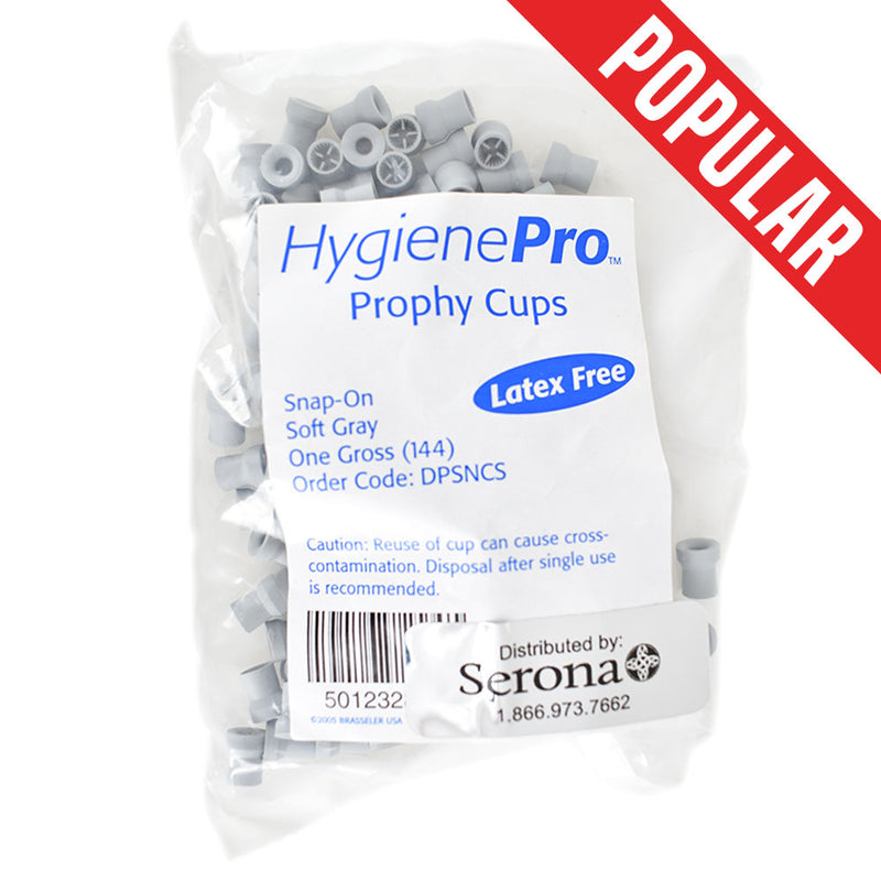 Shop online for the veterinary dental Brasseler Snap-On Prophy Cups, which are soft as well as latex-free (144/pkg). Available for purchase online at Serona.