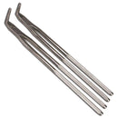 Veterinary dental slim fragment forceps from MAI. These slim fragment forceps are available for purchase in 4 cm, 6 cm, and 8 cm tips.