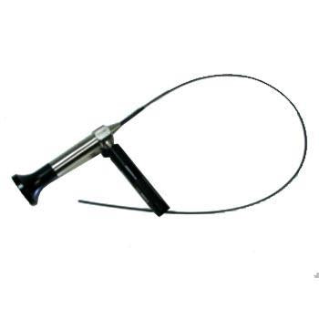 Veterinary dental flexible micro-endoscope. This endoscope is 1.67 mm O.D and is completely immersible with a portable LED light source.