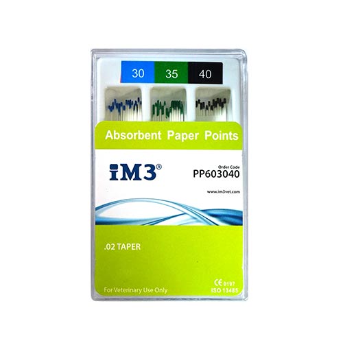 Aimint Point Paper iM3 Paper Points - 60mm - ISO 30-40 - 60pcs | Veterinary Dental