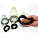 Shop online for unbreakable and see-through veterinary dental Anesthetic Masks from iM3. These masks are available for purchase in XS, S, M, L, XL, and in a set.