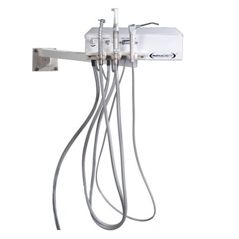 Shop online for the veterinary dental Inovadent Arm/Wall Mount Dental Work Station. All wall mounted units come with high-speed & low-speed handpieces, & more!