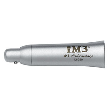 Shop online for veterinary dental products such as the iM3 Advantage 4:1 reduction straight nose cone that reduces the speed of the low-speed handpiece (motor). Made from stainless steel and autoclavable.